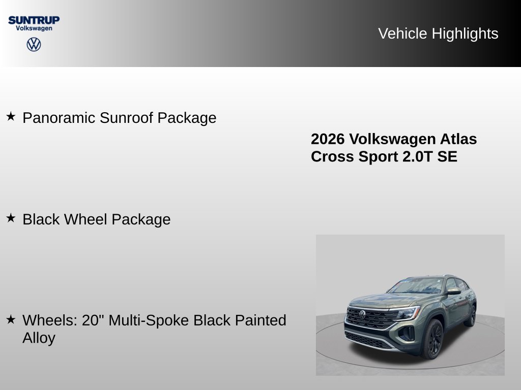 Used 2026 Volkswagen Atlas Cross Sport SE AWD/4WD image 7