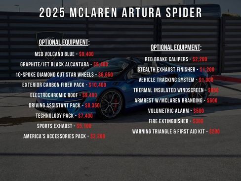 Used 2025 McLaren Artura Spider RWD image 5