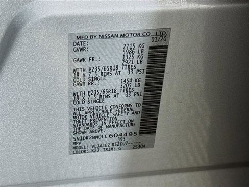 Used 2020 Nissan Pathfinder SV image 31