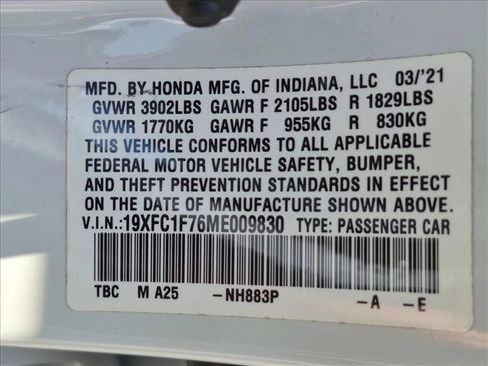 Used 2021 Honda Civic EX-L image 24