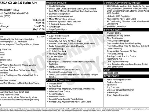 New 2026 MAZDA CX-30 2.5 Turbo w/ Premium Package image 2