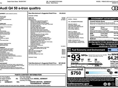 Used 2023 Audi Q4 e-tron Prestige w/ Black Optic Package