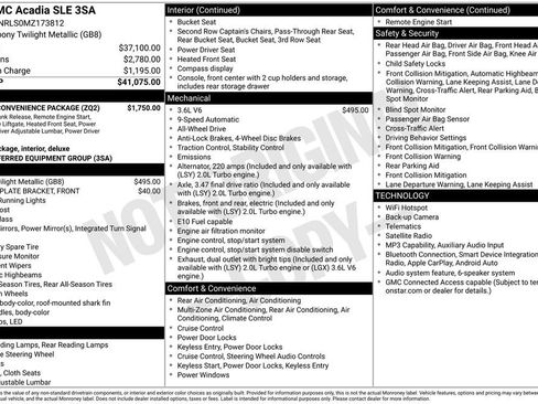 Used 2021 GMC Acadia SLE w/ Driver Convenience Package AWD/4WD image 39