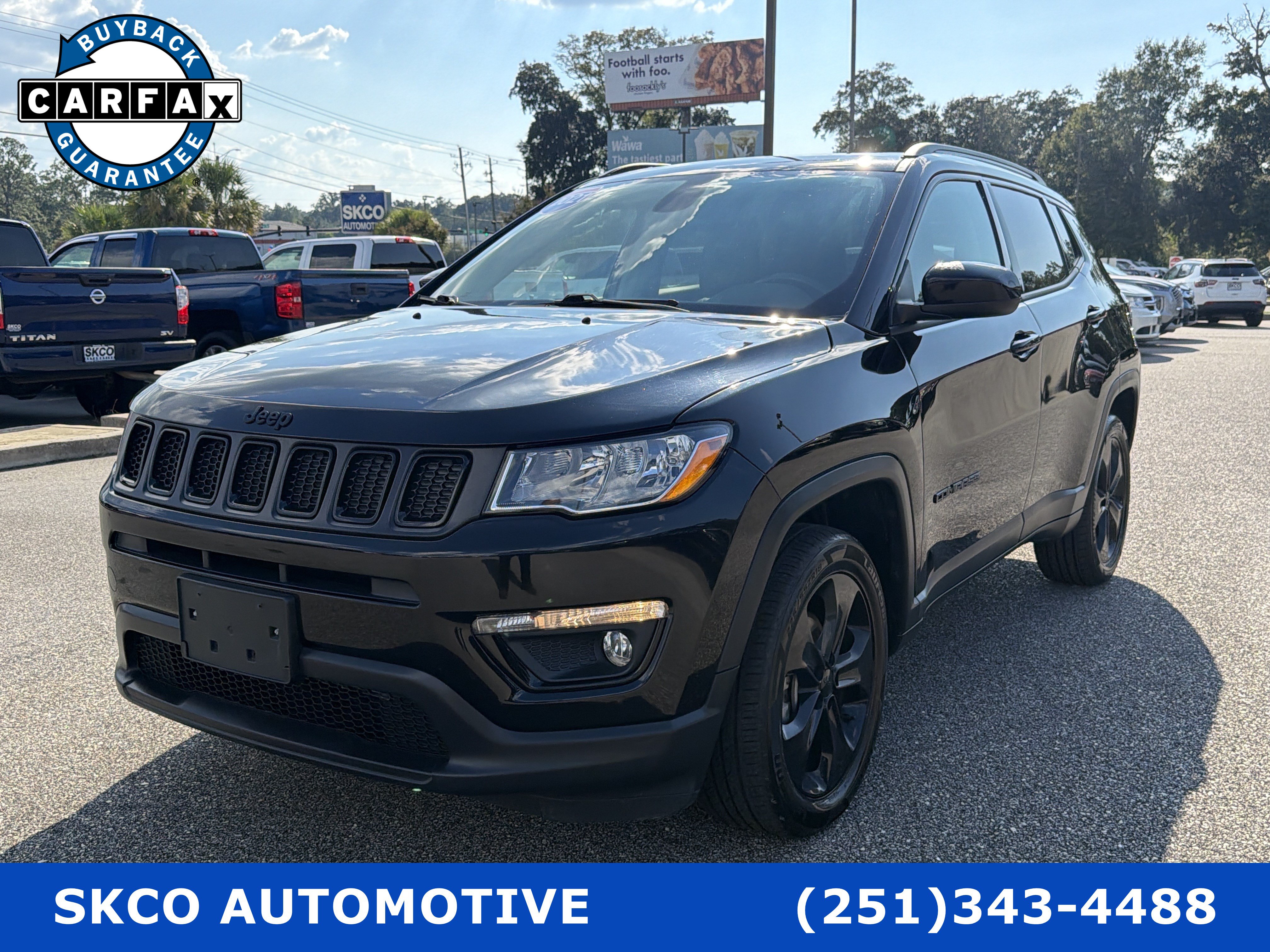 Used 2021 Jeep Compass Latitude w/ Sun and Sound Group AWD/4WD image 1