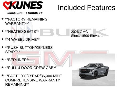 New 2026 GMC Sierra 1500 Elevation w/ Elevation Premium Package AWD/4WD image 3