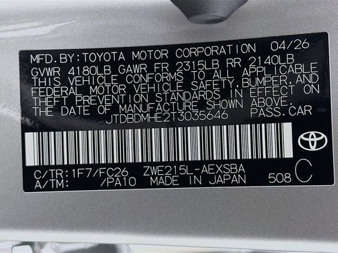 New 2026 Toyota Corolla SE AWD/4WD image 26