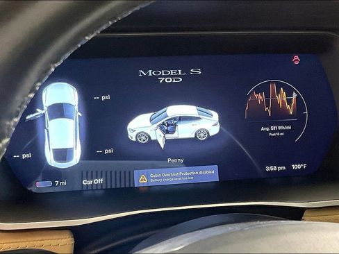 Used 2015 Tesla Model S 70D AWD/4WD image 17