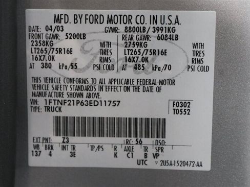 Used 2003 Ford F250 XLT AWD/4WD image 94