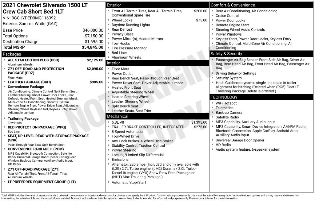 Used 2021 Chevrolet Silverado 1500 LT w/ All Star Edition Plus AWD/4WD image 5