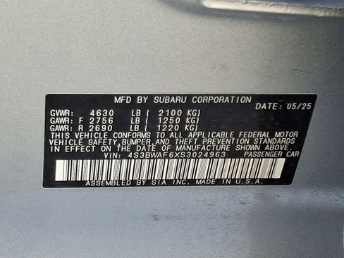 Certified 2025 Subaru Legacy Premium AWD/4WD image 28