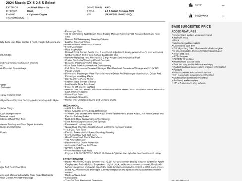 Used 2024 MAZDA CX-5 AWD 2.5 S w/ Select Package image 5
