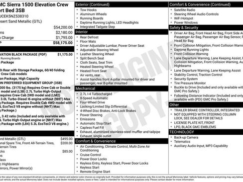 Used 2022 GMC Sierra 1500 Elevation w/ LPO, Elevation Black Package image 6