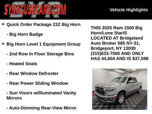 Used 2025 RAM 1500 Big Horn AWD/4WD image 5