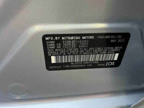 Used 2021 Mitsubishi Mirage G4 LE image 22