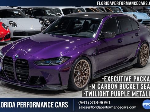 Used 2022 BMW M3 Competition w/ M Carbon Exterior Package RWD image 1