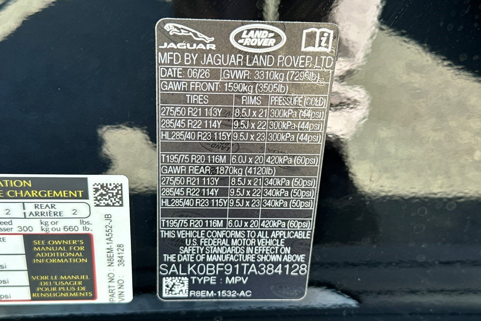New 2026 Land Rover Range Rover Long Wheel Base SV AWD/4WD image 25