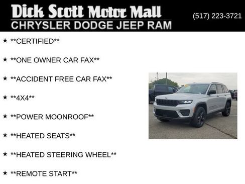Certified 2024 Jeep Grand Cherokee Altitude AWD/4WD image 11