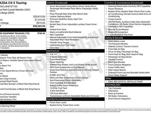 Used 2017 MAZDA CX-5 Touring w/ Preferred Equipment Package image 41