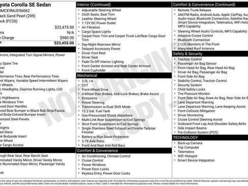 Used 2021 Toyota Corolla SE image 7