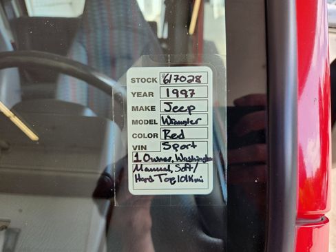 Used 1997 Jeep Wrangler Sport AWD/4WD image 11
