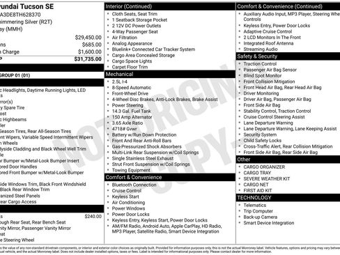 Certified 2026 Hyundai Tucson SE FWD image 29