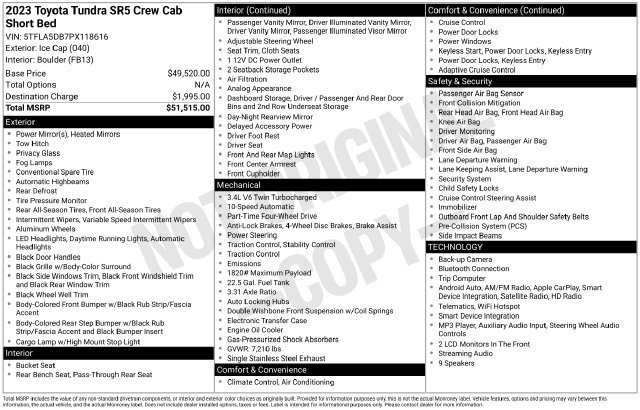 Used 2023 Toyota Tundra SR5 AWD/4WD image 4