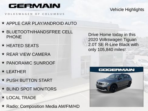 Used 2020 Volkswagen Tiguan SE R-Line AWD/4WD image 5
