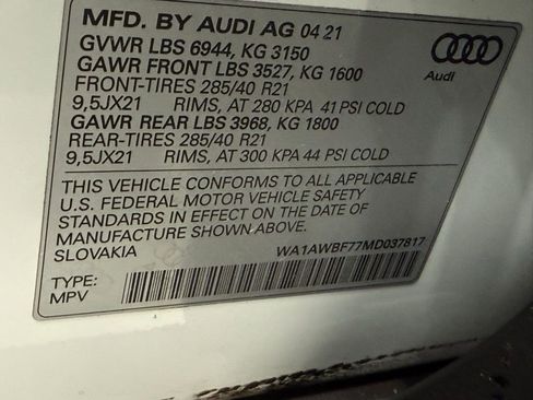 Used 2021 Audi SQ7 Premium Plus w/ Driver Assistance Package image 48