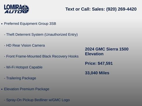 Used 2024 GMC Sierra 1500 Elevation w/ Elevation Premium Package AWD/4WD image 8