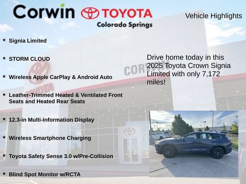 Used 2025 Toyota Crown Signia AWD/4WD image 6