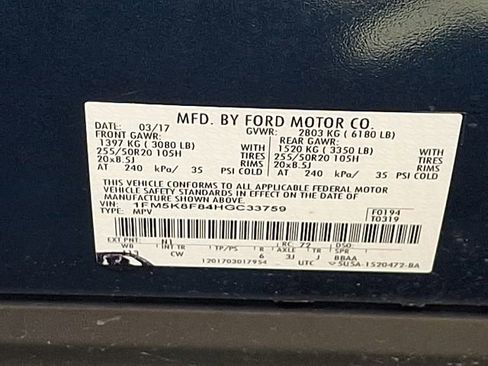 Used 2017 Ford Explorer Limited AWD/4WD image 27