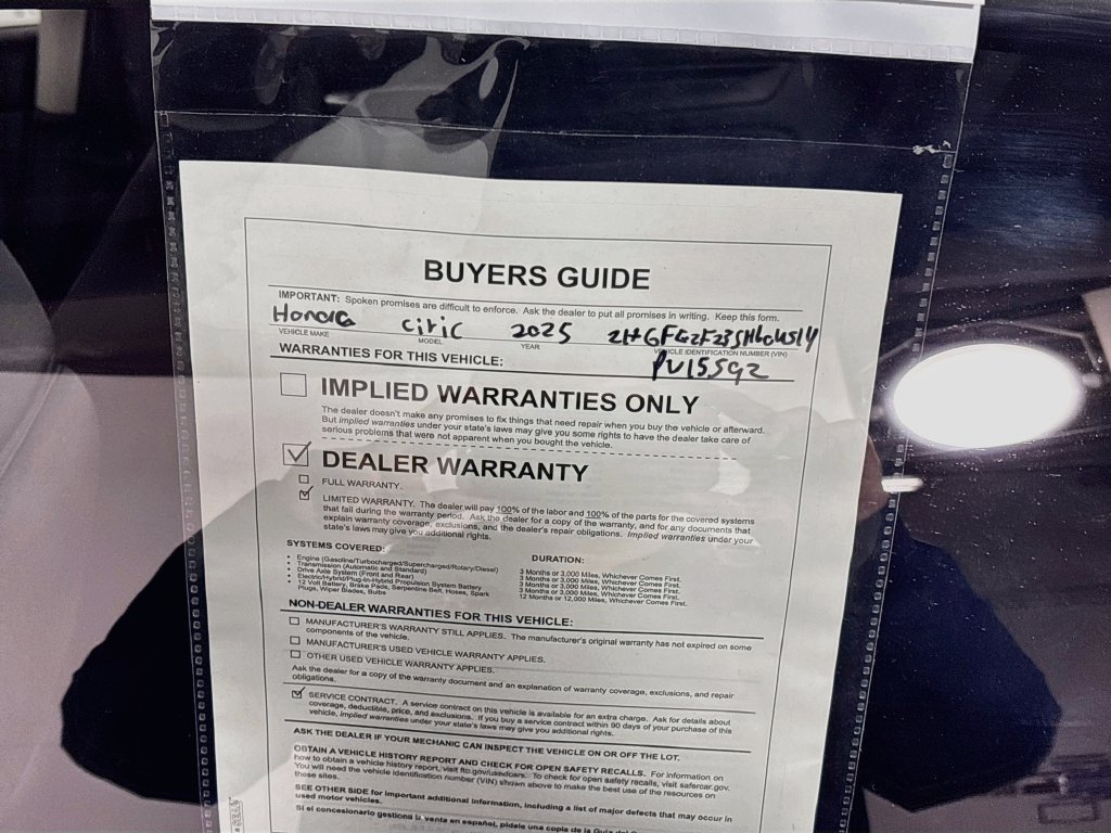 Used 2025 Honda Civic LX image 23