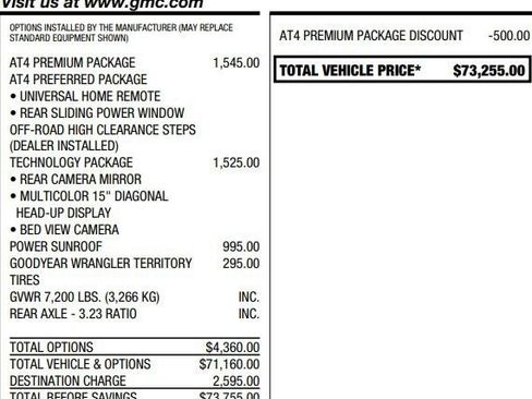 Used 2026 GMC Sierra 1500 AT4 w/ AT4 Premium Package AWD/4WD image 2
