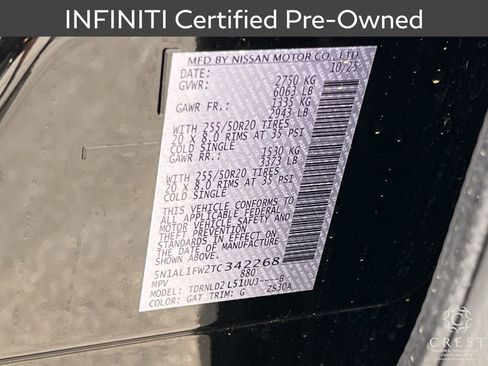 Certified 2026 INFINITI QX60 Sport image 33