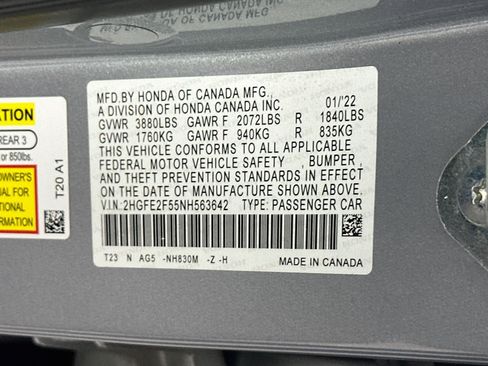 Used 2022 Honda Civic Sport image 12