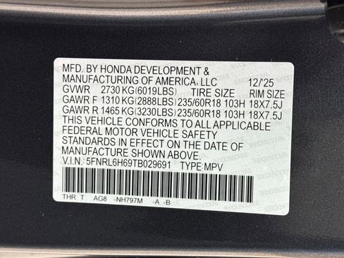 New 2026 Honda Odyssey EX-L image 28