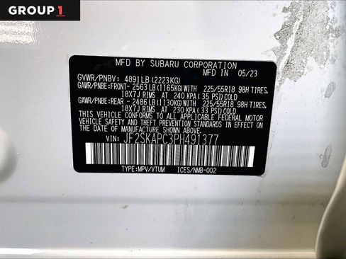 Certified 2023 Subaru Forester Limited image 34