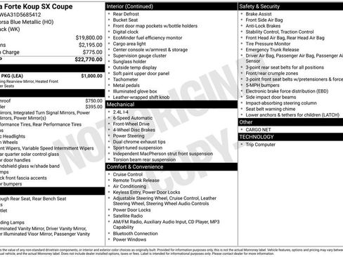 Used 2013 Kia Forte Koup SX w/ Leather Pkg image 15