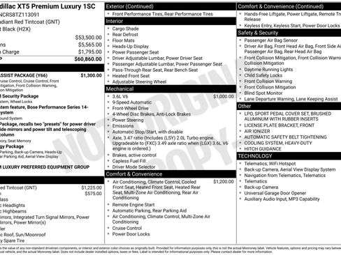 New 2026 Cadillac XT5 Premium Luxury w/ Driver Assist Package FWD image 5