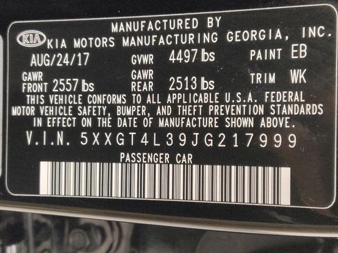 Used 2018 Kia Optima S w/ Panoramic Sunroof Package FWD image 33