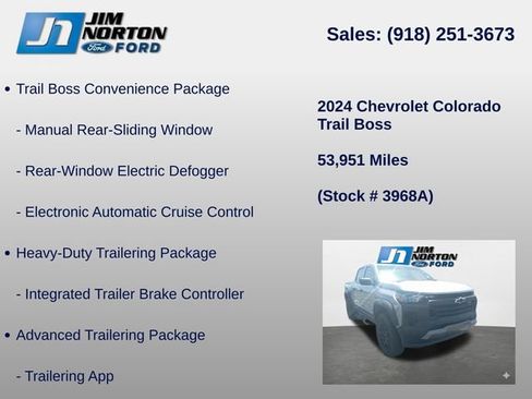 Used 2024 Chevrolet Colorado Trail Boss w/ Advanced Trailering Package AWD/4WD image 14