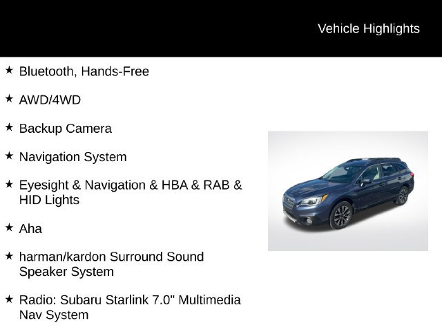 Used 2017 Subaru Outback 2.5i Limited AWD/4WD image 9