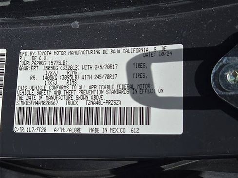 Used 2024 Toyota Tacoma SR5 RWD image 24