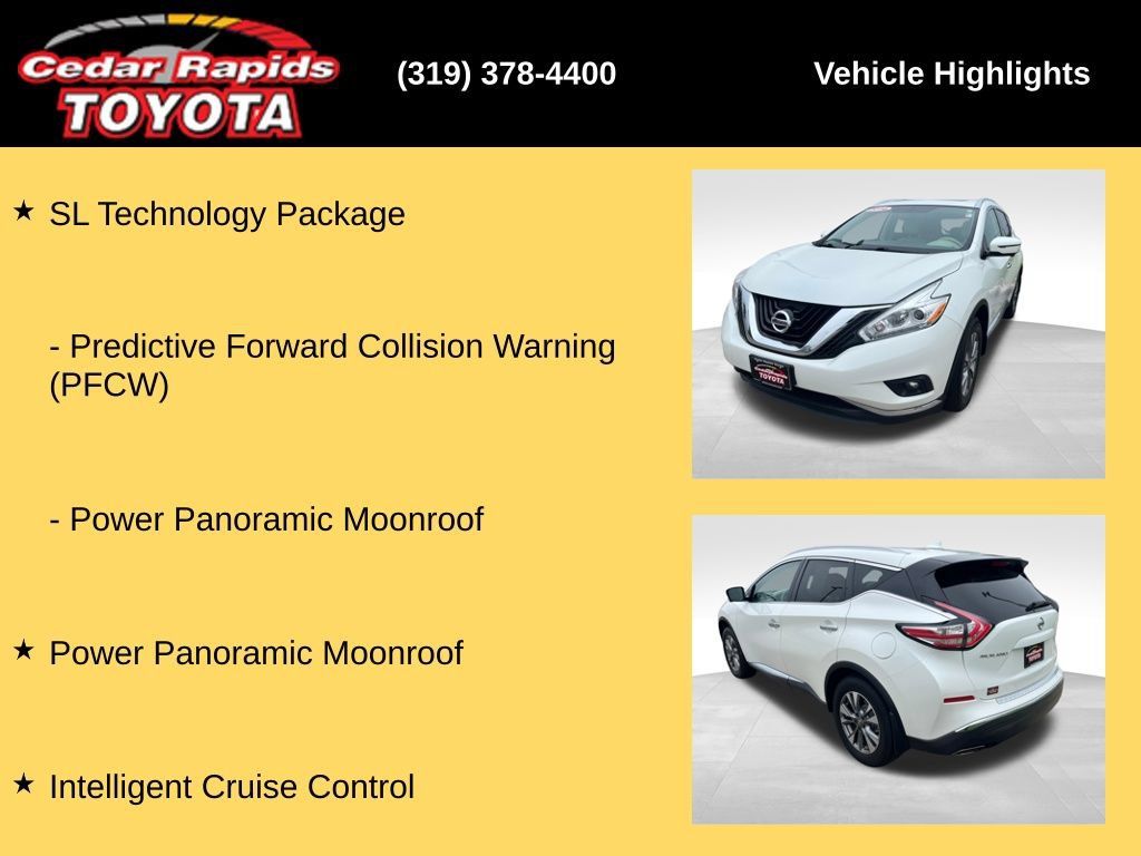 Used 2016 Nissan Murano SL w/ SL Technology Package AWD/4WD image 26