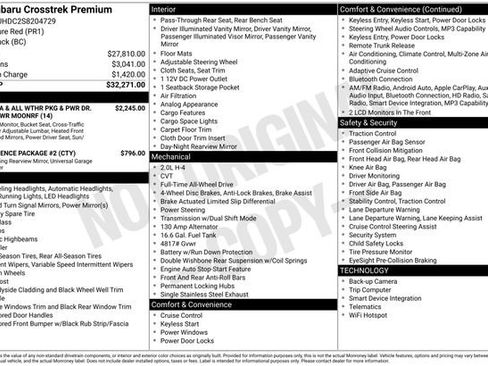 Used 2025 Subaru Crosstrek 2.0i Premium image 39