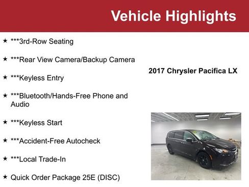 Used 2017 Chrysler Pacifica LX image 2