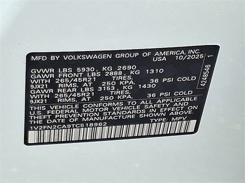 New 2026 Volkswagen Atlas SEL Premium R-Line image 11