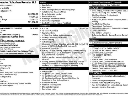 New 2025 Chevrolet Suburban Premier image 38