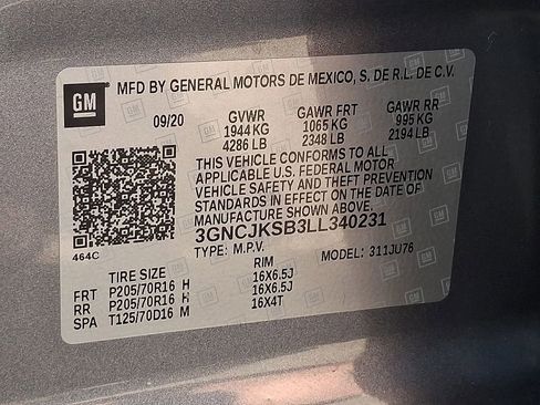 Used 2020 Chevrolet Trax LS w/ Tint and Cruise Package FWD image 28