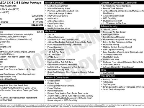 New 2025 MAZDA CX-5 AWD 2.5 S w/ Select Package image 6